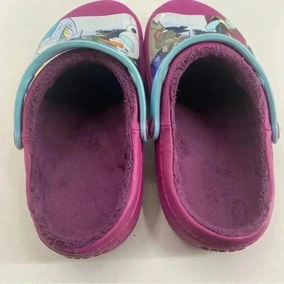 CROCS Frozen Fleece Lined Classic Clog Junior Size 3 - Picture 5 of 9